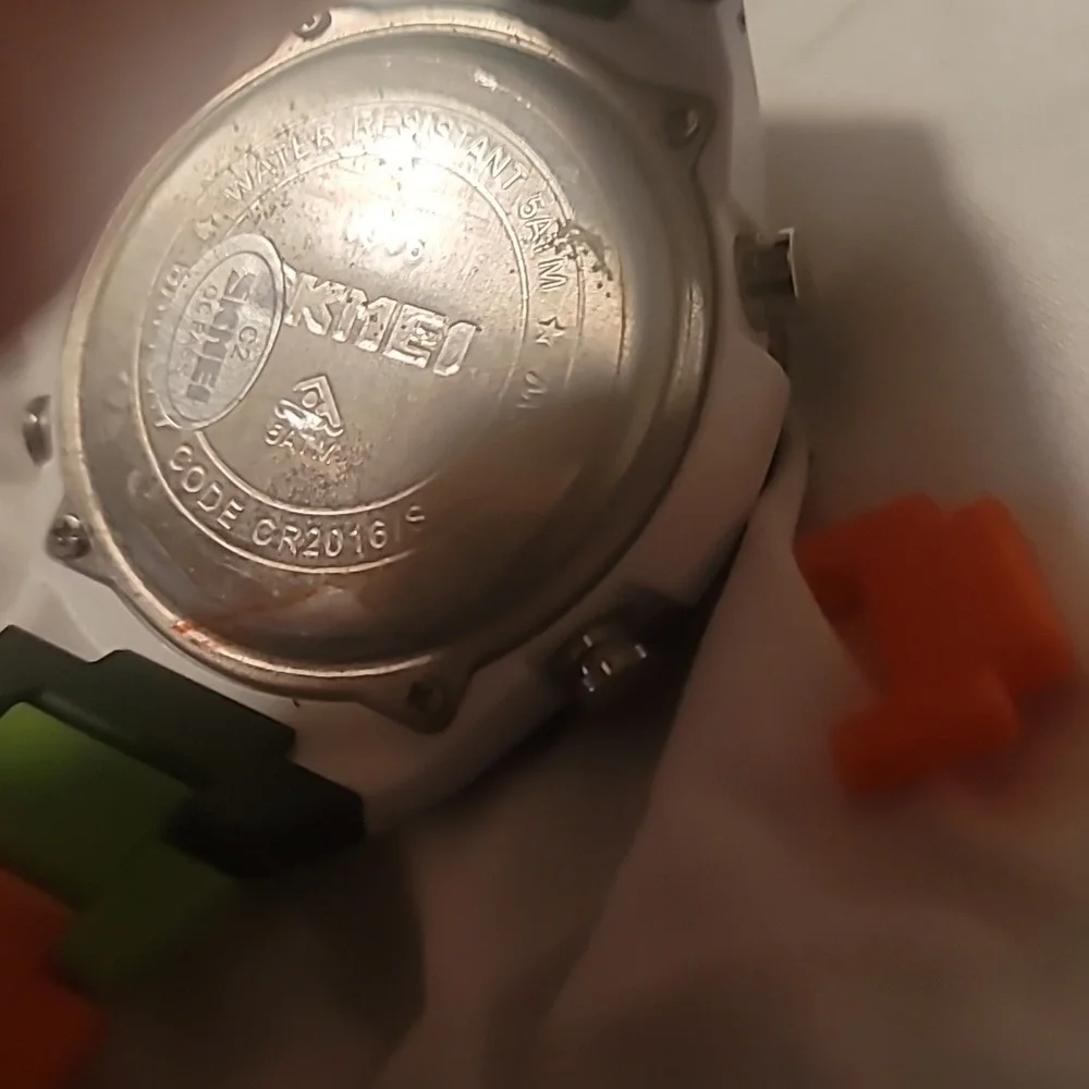 Unisex Lego Building Blocks Multicolored  Green Blue Orange Black‎ Digital Watch